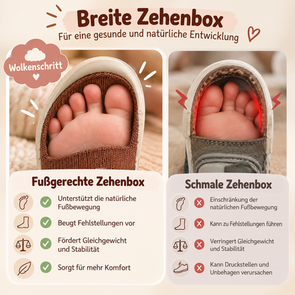 Wolkenschritt - Weiche Lauflernschuhe für kleine Entdecker