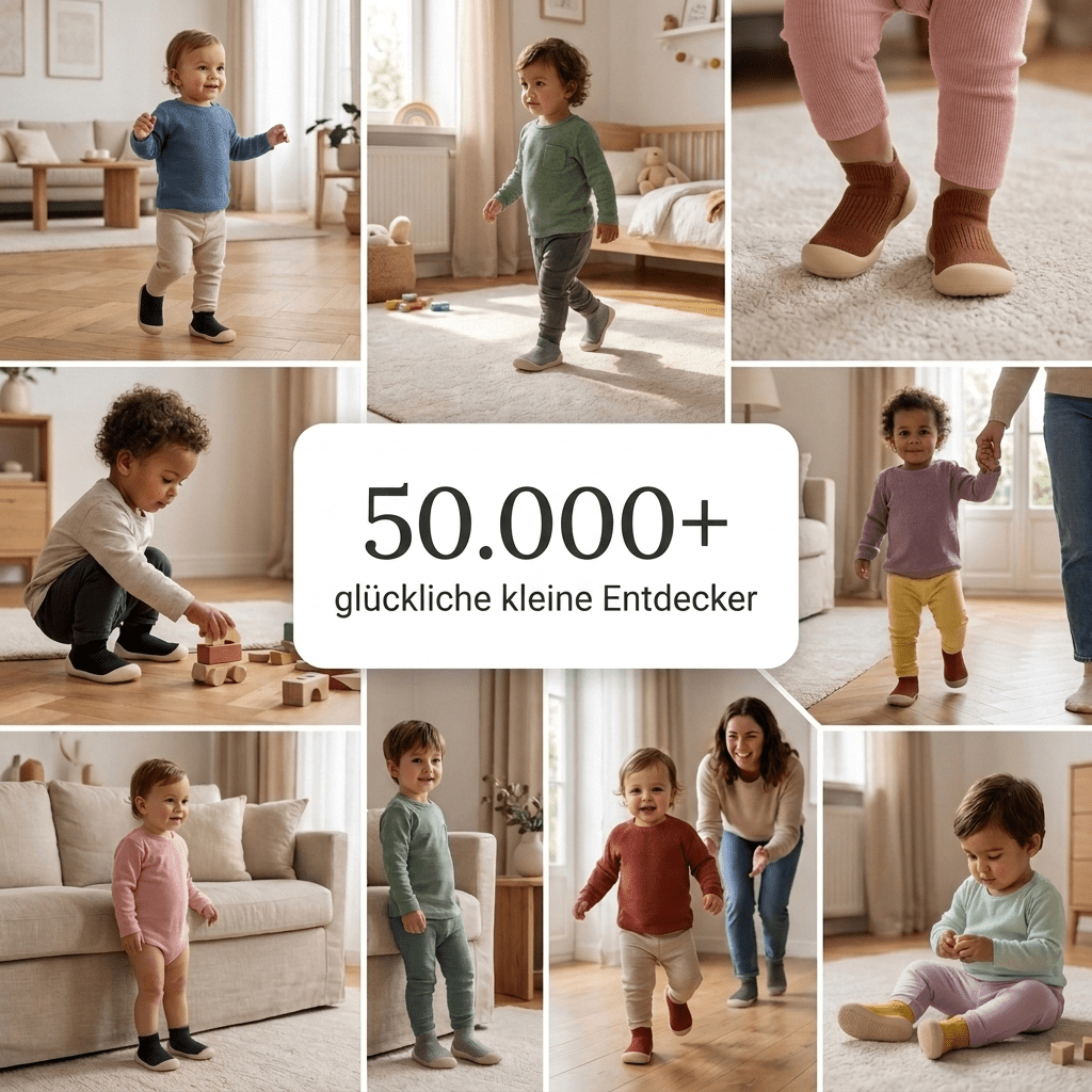 Wolkenschritt - Weiche Lauflernschuhe für kleine Entdecker - Maison-Marcelina
