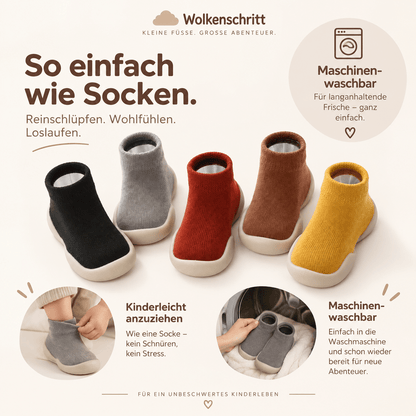 Wolkenschritt - Weiche Lauflernschuhe für kleine Entdecker - Maison-Marcelina